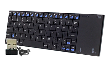 Rii mini i12 Ultra Slim 2.4G Wireless Keyboard With Touchpad Multifunction For PS4 HTPC PC Sm